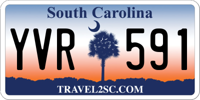 SC license plate YVR591