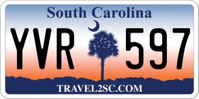 SC license plate YVR597