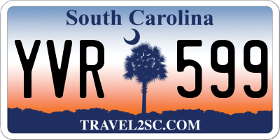 SC license plate YVR599