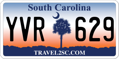 SC license plate YVR629