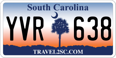 SC license plate YVR638