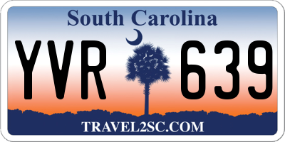 SC license plate YVR639