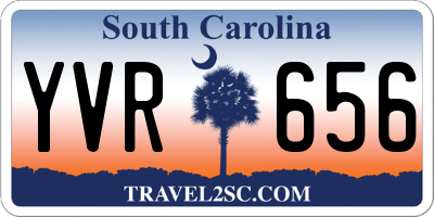 SC license plate YVR656