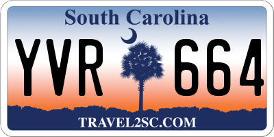 SC license plate YVR664
