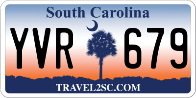 SC license plate YVR679