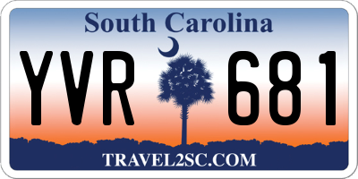 SC license plate YVR681