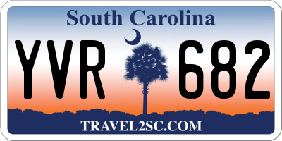 SC license plate YVR682