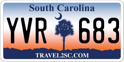 SC license plate YVR683
