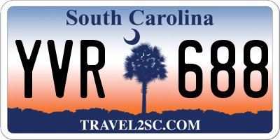 SC license plate YVR688