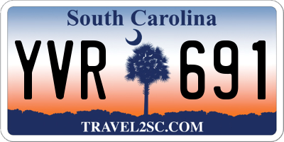 SC license plate YVR691