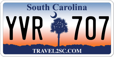 SC license plate YVR707