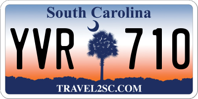 SC license plate YVR710
