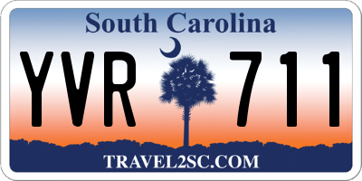 SC license plate YVR711