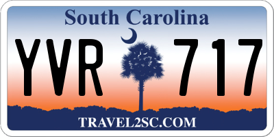 SC license plate YVR717