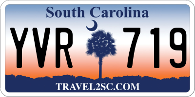 SC license plate YVR719