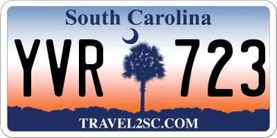 SC license plate YVR723