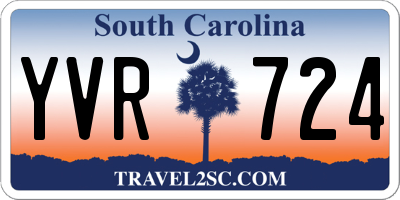 SC license plate YVR724