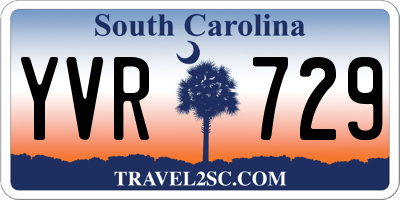 SC license plate YVR729