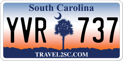SC license plate YVR737