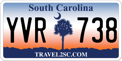 SC license plate YVR738