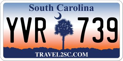 SC license plate YVR739