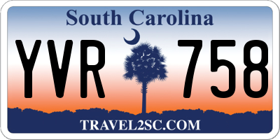 SC license plate YVR758