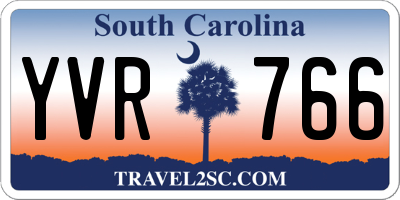 SC license plate YVR766