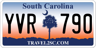 SC license plate YVR790