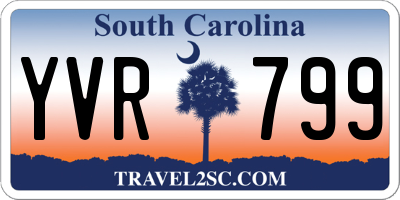 SC license plate YVR799