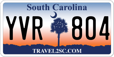 SC license plate YVR804