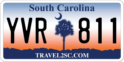 SC license plate YVR811