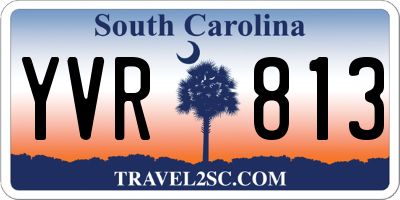 SC license plate YVR813