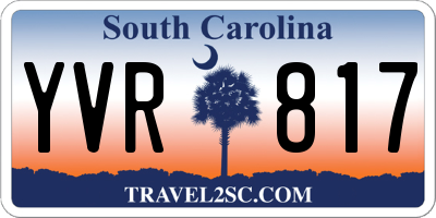 SC license plate YVR817