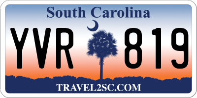 SC license plate YVR819