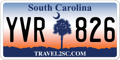 SC license plate YVR826