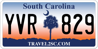 SC license plate YVR829