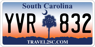 SC license plate YVR832