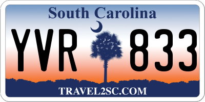 SC license plate YVR833