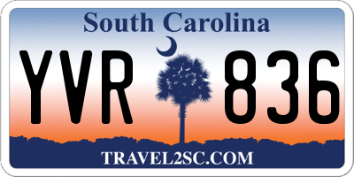 SC license plate YVR836
