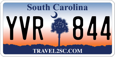 SC license plate YVR844