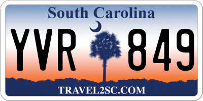 SC license plate YVR849