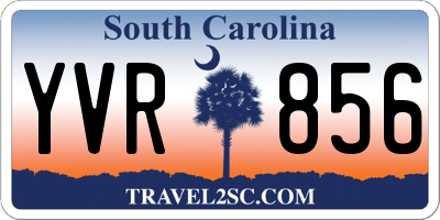SC license plate YVR856