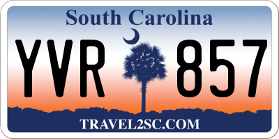 SC license plate YVR857