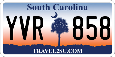 SC license plate YVR858