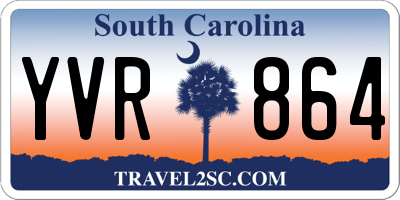 SC license plate YVR864