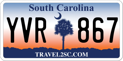 SC license plate YVR867