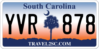 SC license plate YVR878