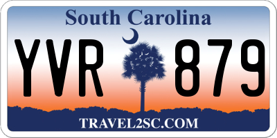 SC license plate YVR879