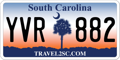 SC license plate YVR882