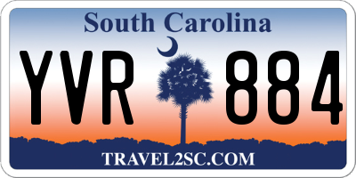 SC license plate YVR884